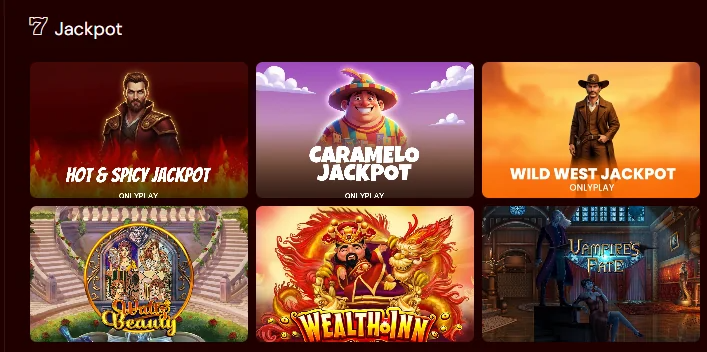 jackpot-slots-at-spins-castle-hot-and-spicy-jackpot-caramelo-jackpot-and-wild-west-jackpot